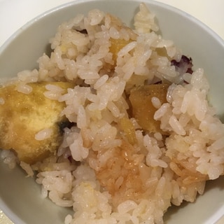 リメイク！さつまいもの煮物で炊き込みごはん